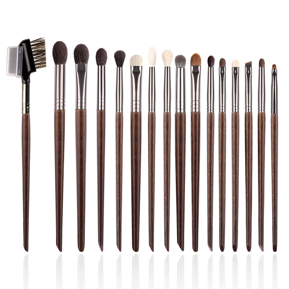 OVW Natural Goat Hair Makeup Brushes Set - Professional Blending & Smudging Kit