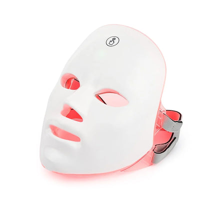 7-Color LED Photon Facial Mask - Skin Rejuvenation & Tightening for Face & Neck