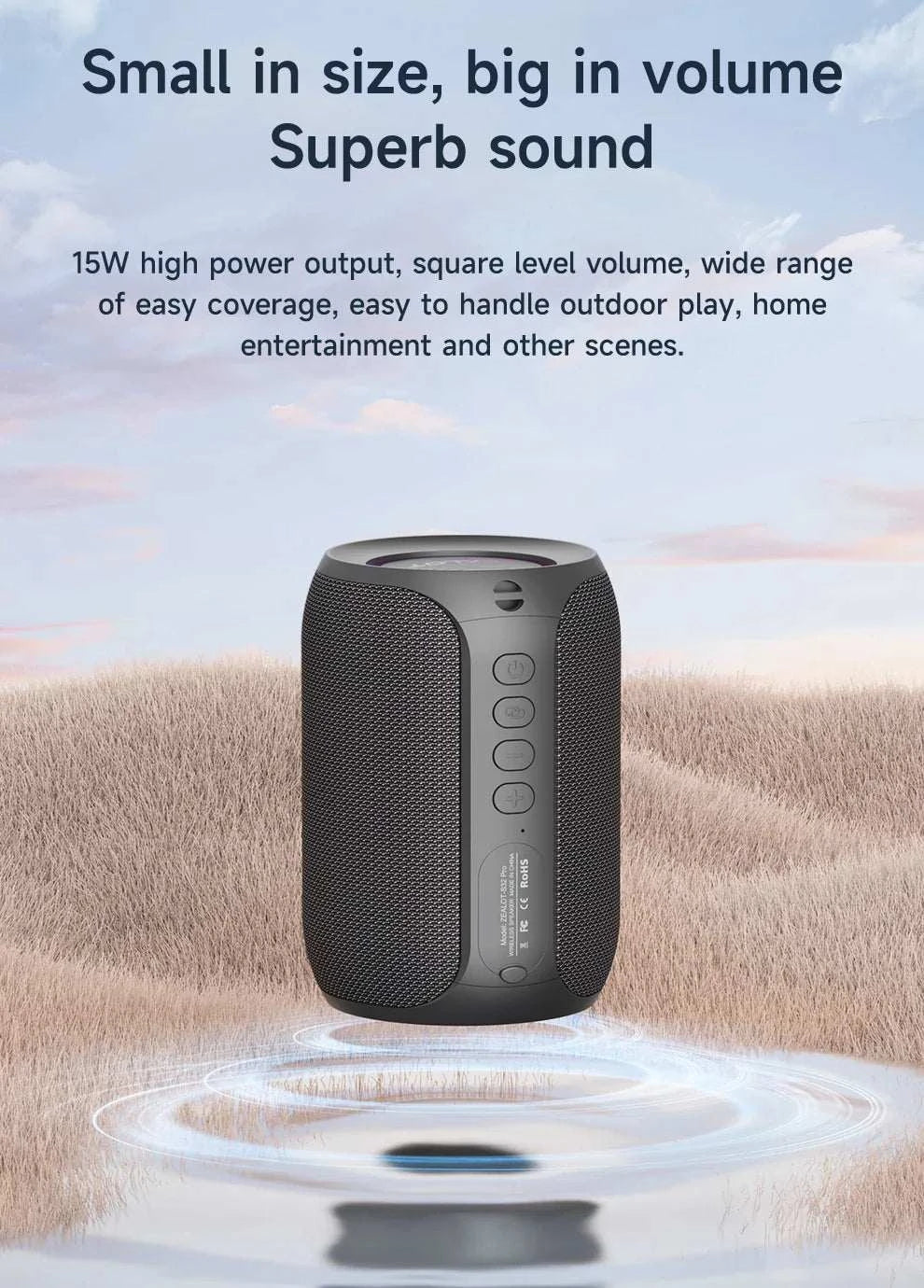 Zealot S32 Bluetooth Portable Speaker