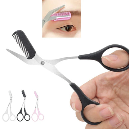 Karsyngirl Stainless Steel Eyebrow Trimmer – Scissors with Comb for Eyebrow Shaping & Hair Removal