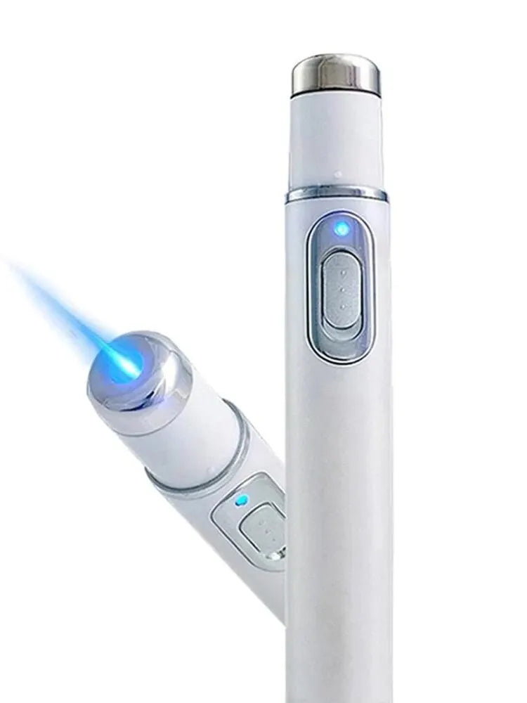 Facial Beauty Device & Eye Massager - Blue Light Treatment for Dark Circles, Eye Bags & Skin Texture