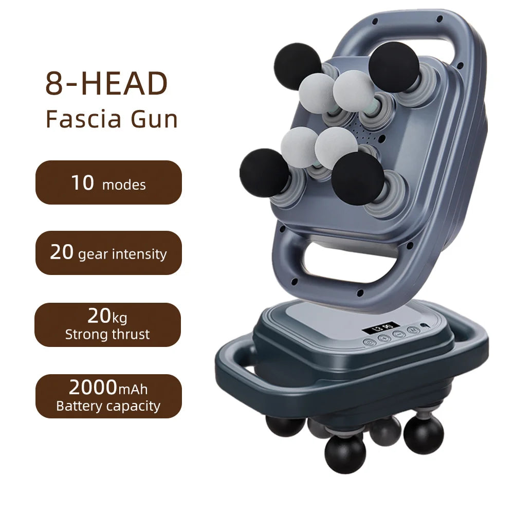 42-Head Fascia Gun High-Frequency Vibration Body Massager for Neck, Back & Waist Relief