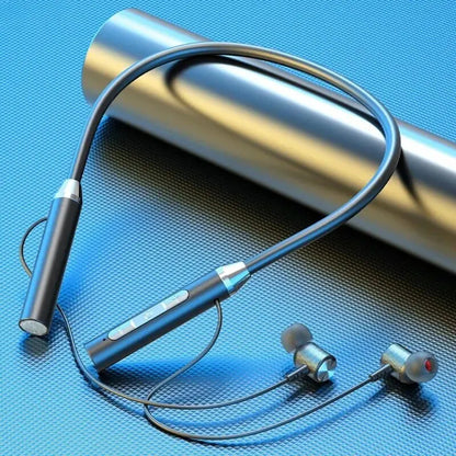 Neck Mounted Bluetooth Earphones - Wireless, Ultra Long Standby, Sweatproof for Games, Sports, and Running (Android & iOS)