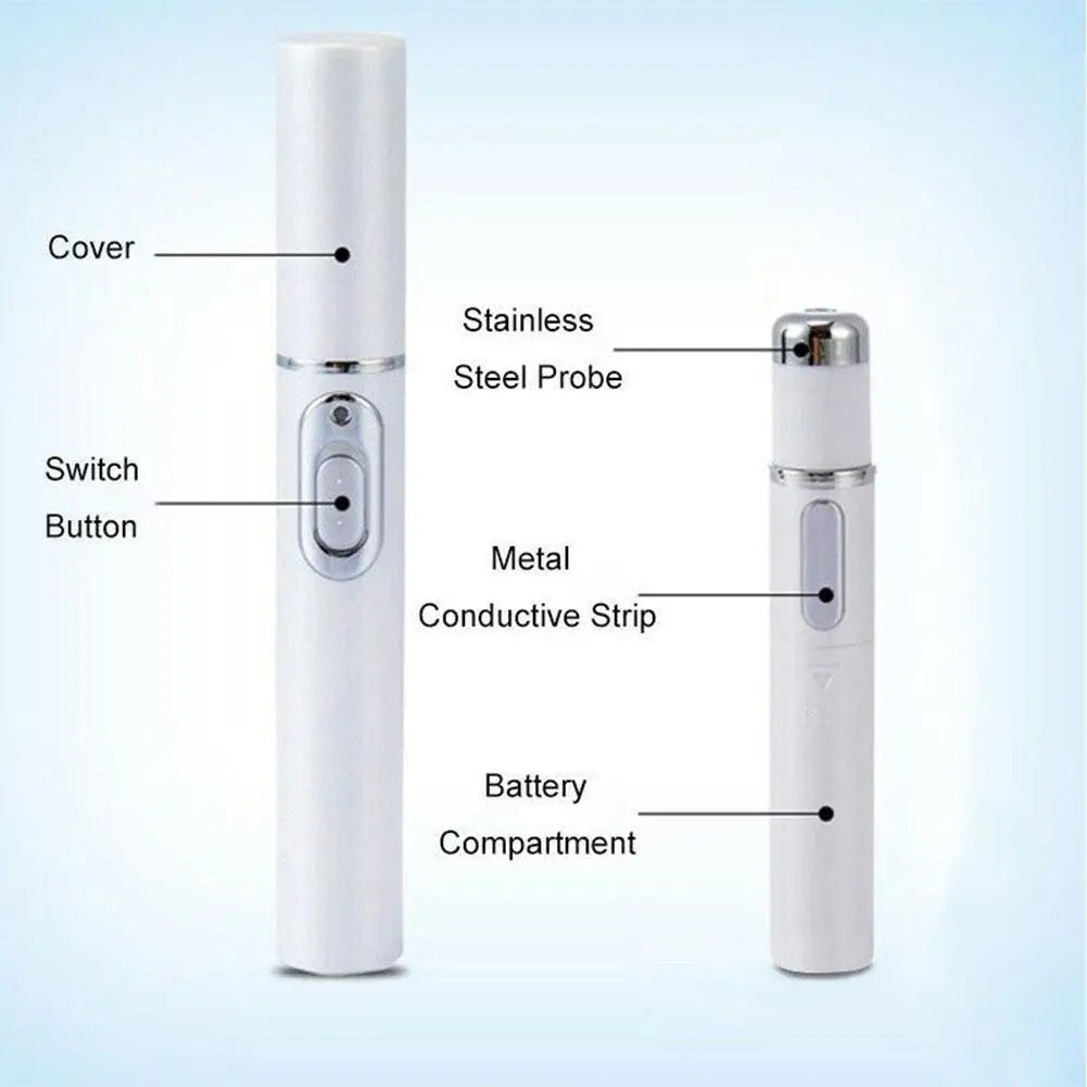 Blue Light Therapy Acne Laser Pen - LED Face Light for Scar & Wrinkle Removal Skin Care Device