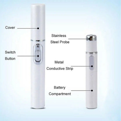 Blue Light Therapy Acne Laser Pen - LED Face Light for Scar & Wrinkle Removal Skin Care Device