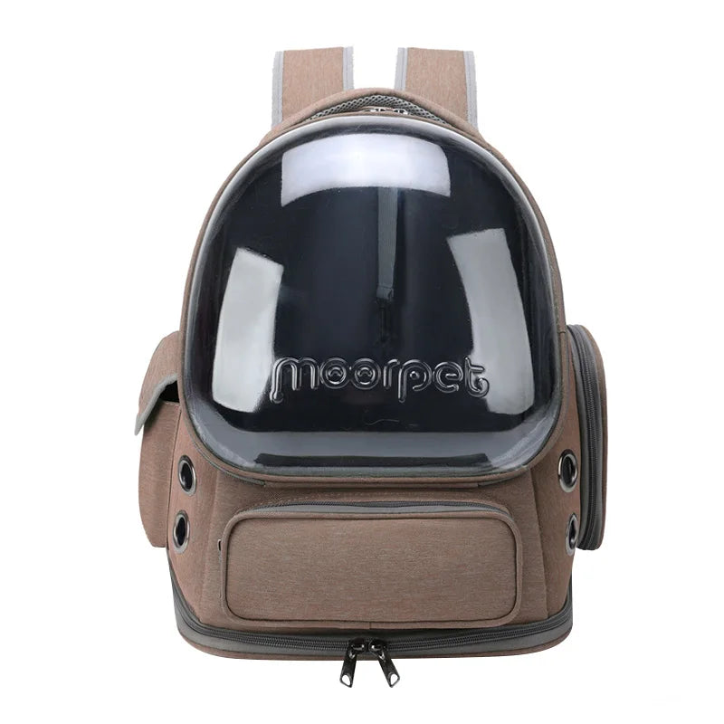 Transparent Pet Cat Carrier Backpack – Breathable Travel Bag for Cats & Small Dogs