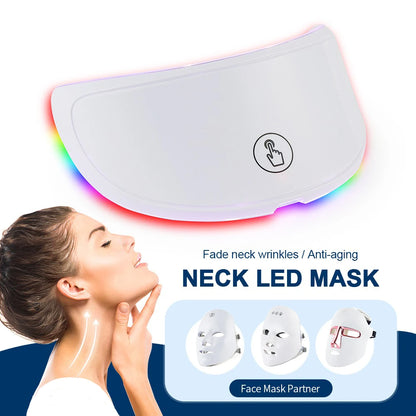 Wireless 7-Color LED Face Beauty Machine - Skin Tightening & Rejuvenation Facial & Neck Mask