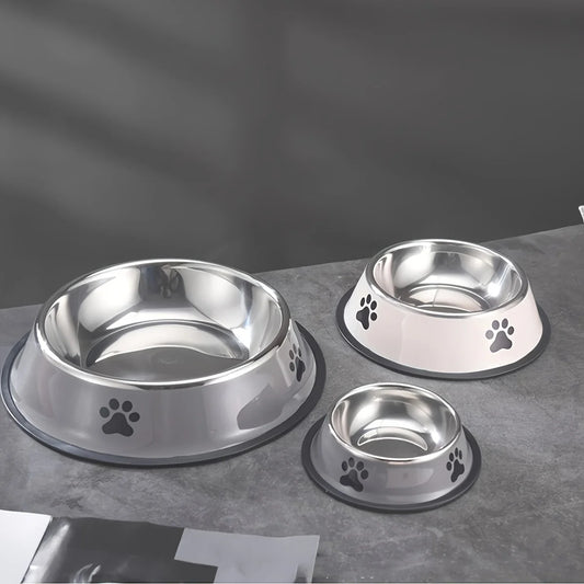Stainless Steel Anti-Fall Pet Bowl – Cat & Dog Food Bowl, Multi-Specification