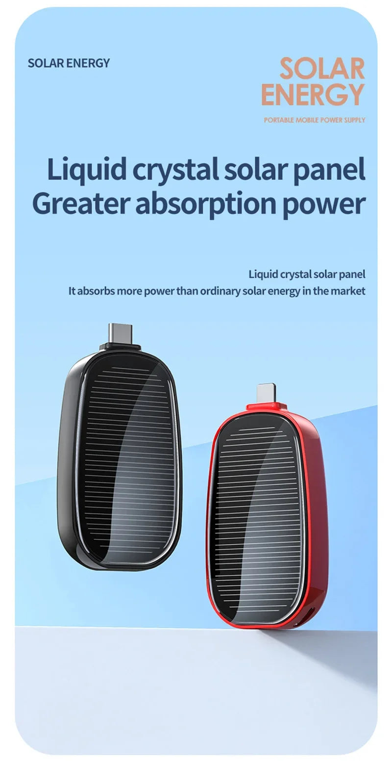 1200mAh Oneplus Solar  Key Ring Mini Power Bank