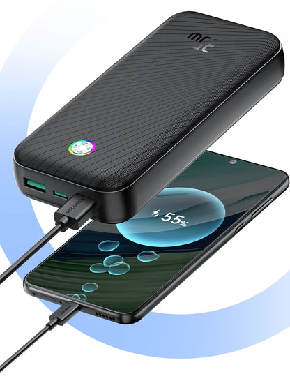 Rocoren 22.5W 20000mAh Power Bank, QC PD 3.0 35W Fast Charge Portable External Battery for iPhone 16, Xiaomi