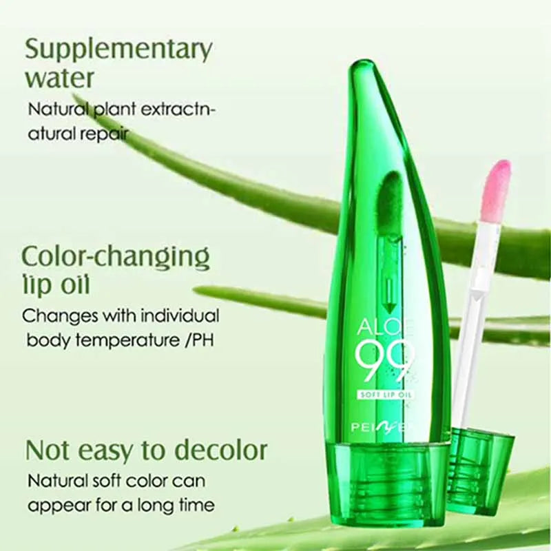 99% Aloe Vera Temperature-Changing Lip Balm Long-Lasting Moisturizing Lip Care