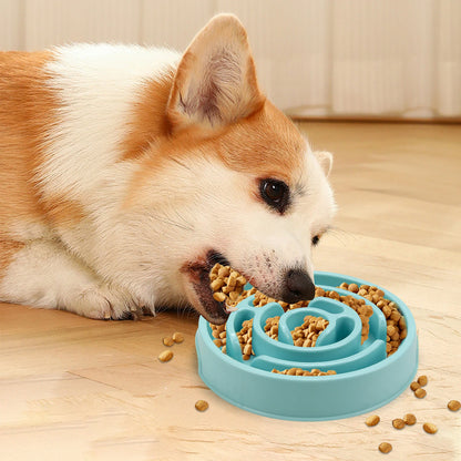 Non-Slip Pet Dog Slow Feeder Bowl – Anti-Gulping Eco-Friendly Dish for All Dog Sizes
