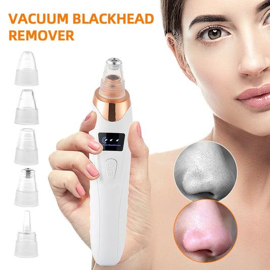 Vacuum Nose Blackhead Remover Facial Suction Cleaner Pimple & Dead Skin Extractor