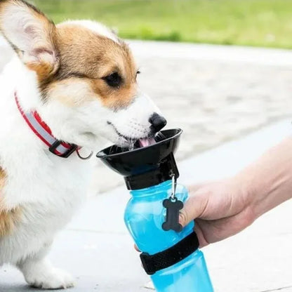 500ml Outdoor Portable Pet Water Bottle – Travel Feeder Cup for Dogs & Cats