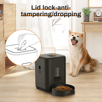 2L Smart Automatic Pet Feeder with Timer & WiFi App for Dogs & Cats