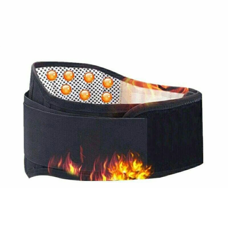 Self-Heating Lower Back Support Belt - Magnetic Therapy Lumbar Waist Brace for Pain Relief