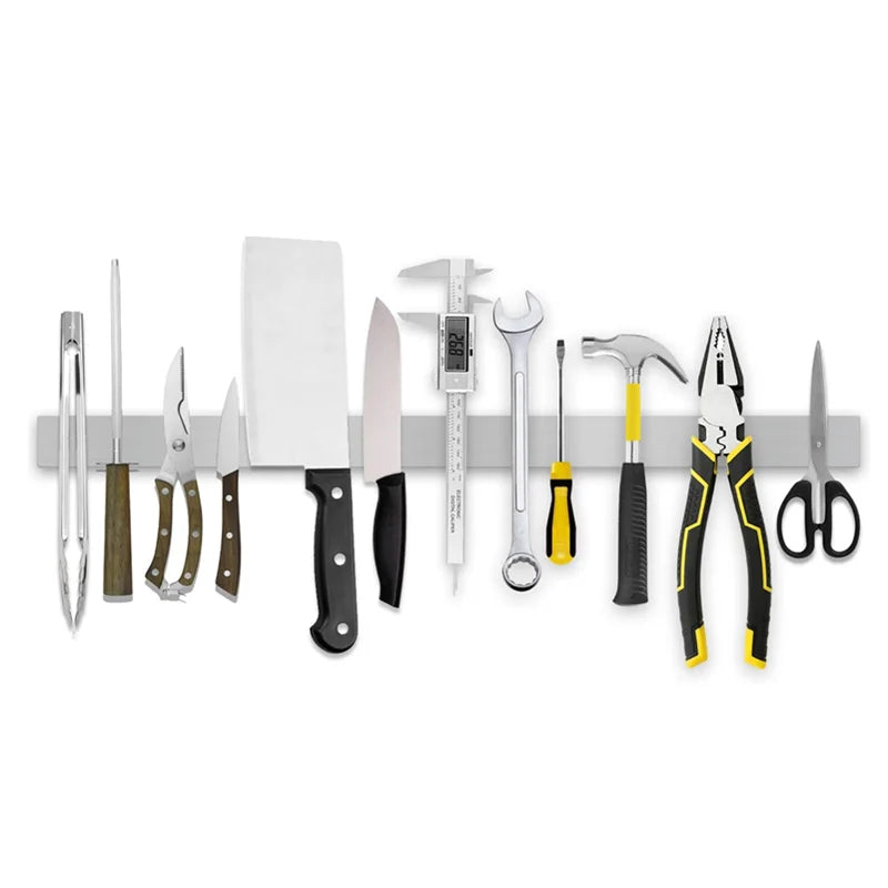 Stainless Steel Magnetic Knife Holder Wall Mount Kitchen Storage Organizer