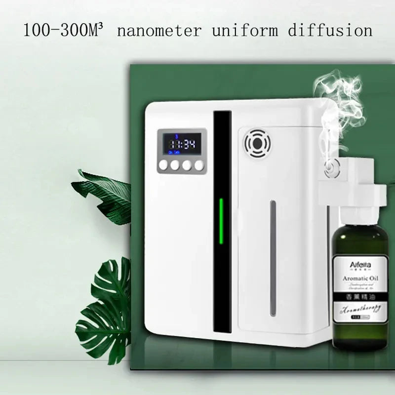 Scent Machine Aroma Diffuser, Wall-Mounted 160ML Fragrance Diffuser with Fan for Hotel & Home