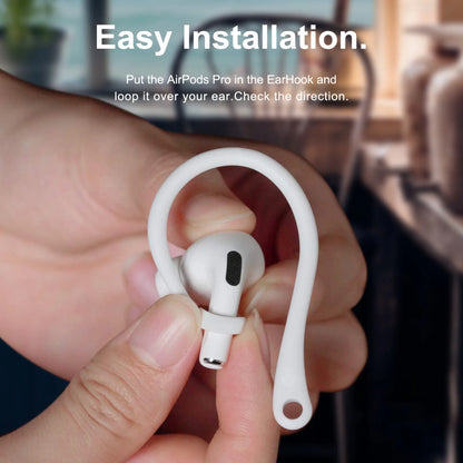 Bluetooth Earphone Silicone Earhook - Replacement Loop Clip for AirPods 1/2 & Pro Earpods