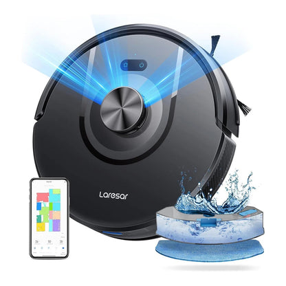 Laresar 01 Robot Vacuum Cleaner & Mop - 5000Pa Suction, LDS Lidar Navigation, Smart Mapping for Carpet & Pet Hair Cleaning