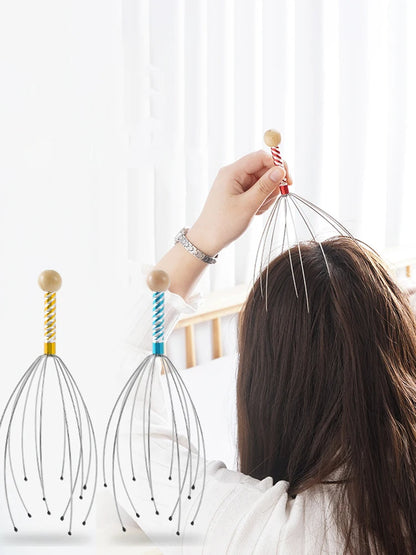 1PC Head Massager Octopus Scalp Tool - Health & Wellness Therapy for Relaxation and Relief