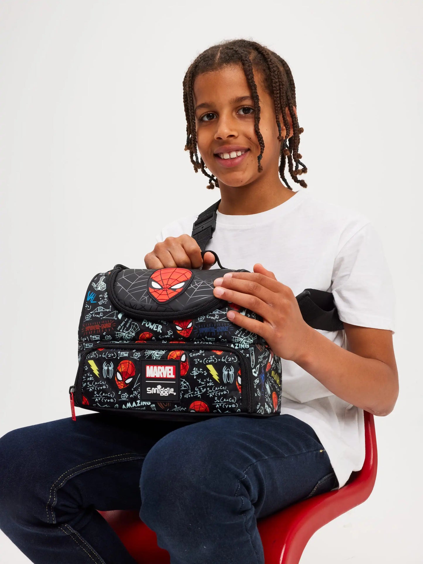 Smiggle Spider-Man School Set – Backpack, Lunch Bag, Wallet, Pencil Box & Water Cup