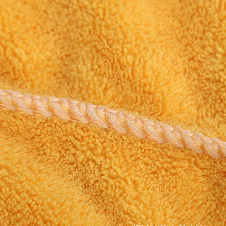 Embroidery Style Hair Drying Cap - Coral Fleece Thickened Towel, Quick Drying Shower Cap for Women