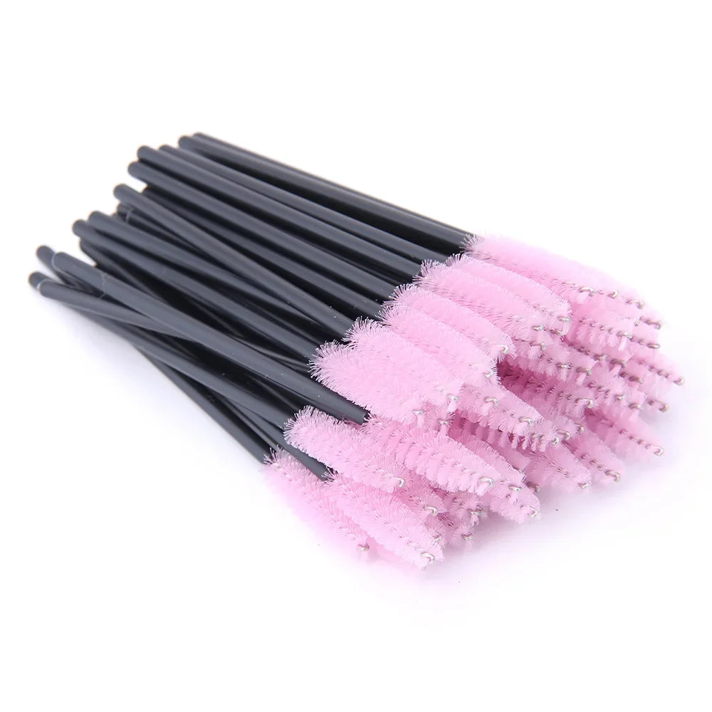 CNK Disposable Eyelash Brushes – 5/50 Pcs Mascara Wands Applicator Spoolers for Makeup