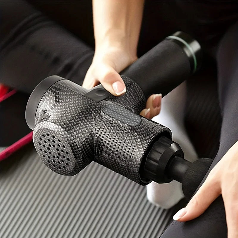 Portable Fascia Gun Vibration Massage Gun for Deep Muscle Relaxation & Fitness Slimming