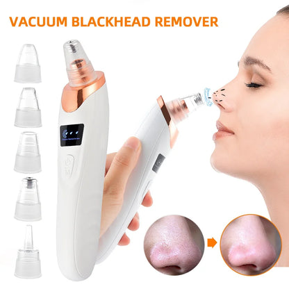 Vacuum Nose Blackhead Remover Facial Suction Cleaner Pimple & Dead Skin Extractor