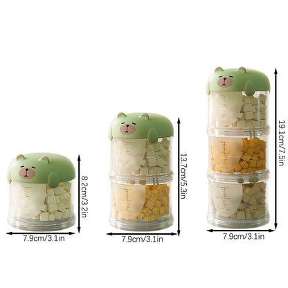 Airtight Waterproof Dog Treat Jar – Outdoor Pet Food Storage for Beach Vacations