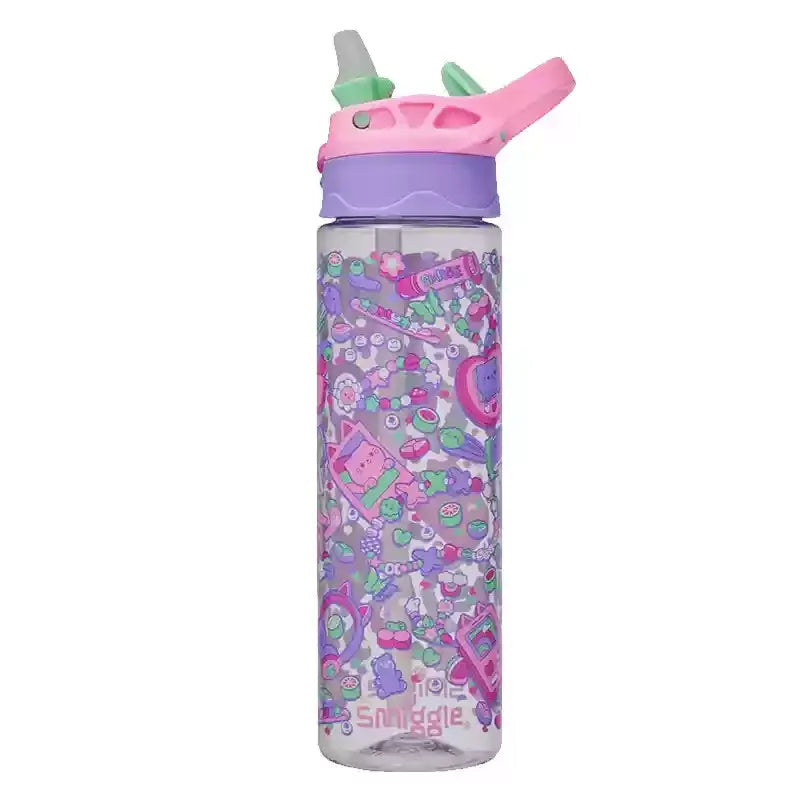 430/650ML Australian Smiggle Water Bottle – Portable Straw Cup for Kids & School Use