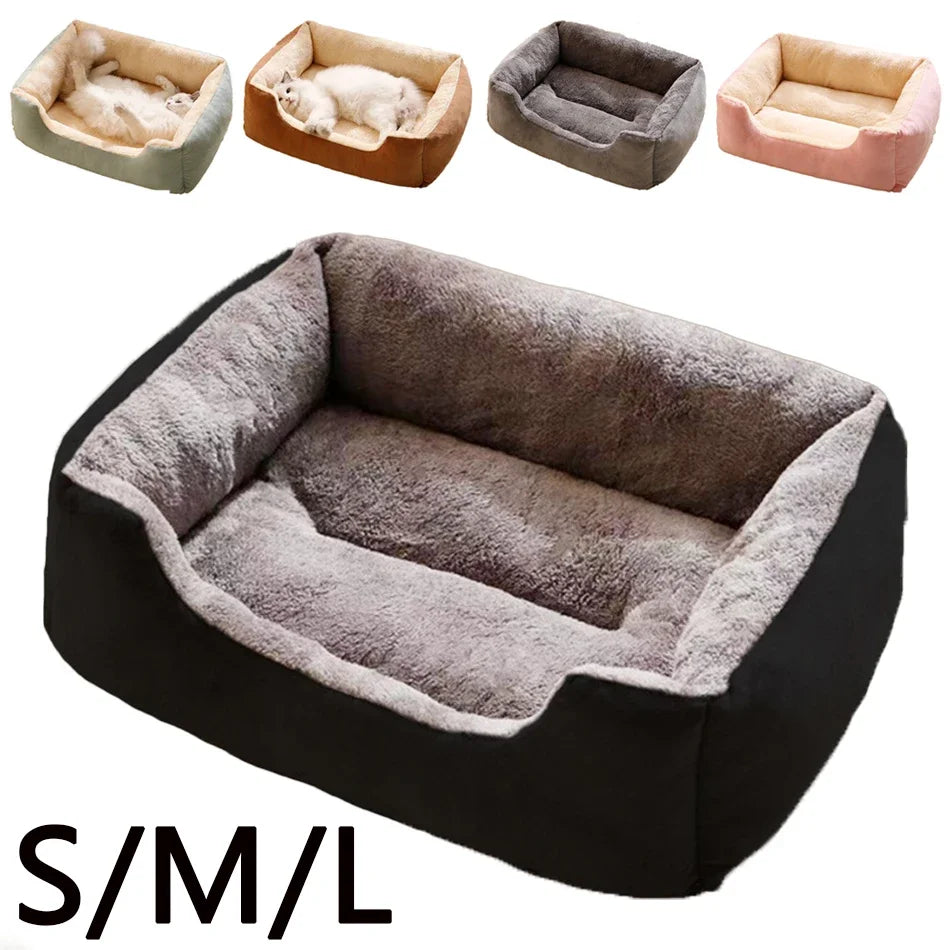 Cat Bed Cushion for Pets Kitten & Dog House Supplies Basket Habitat Accessories