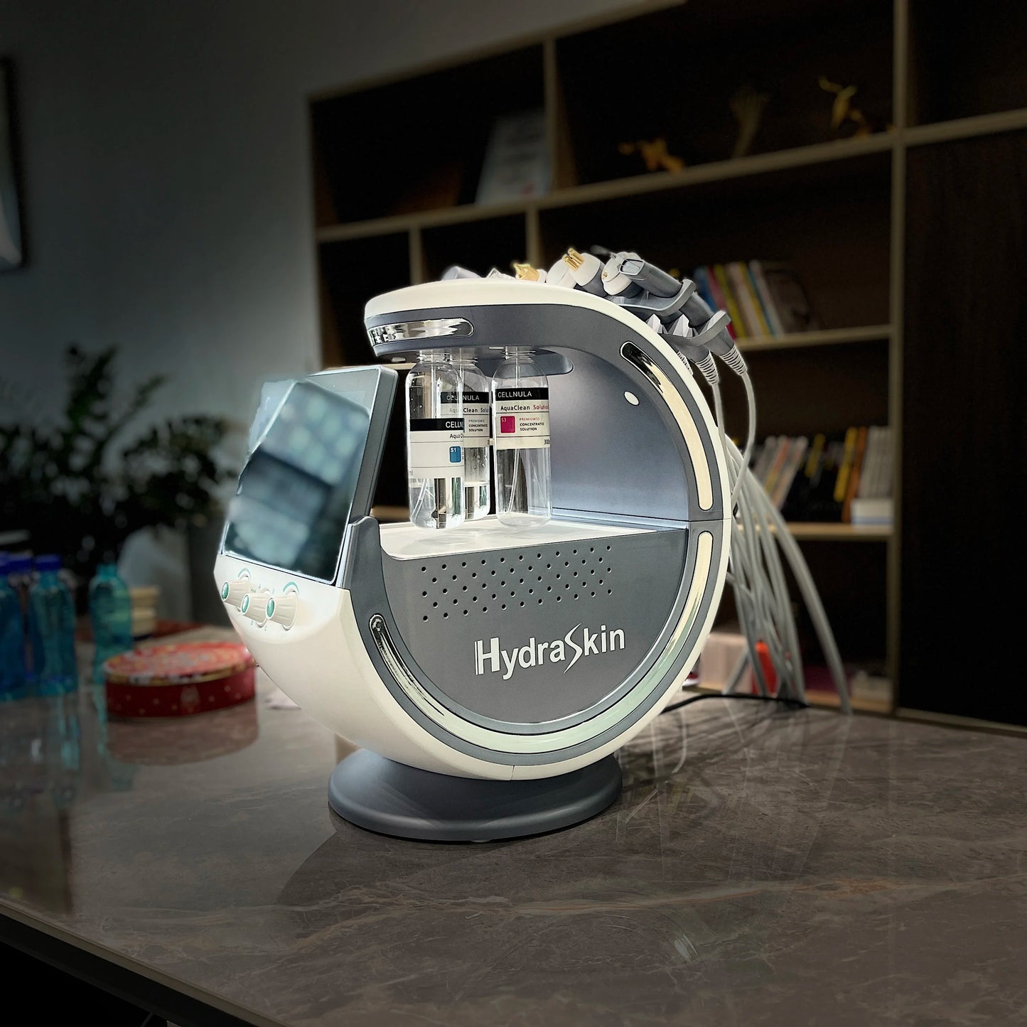 2024 Ultrasound Skin Care & Cryotherapy Microdermabrasion Machine with Hydro Facial & Skin Analyzer