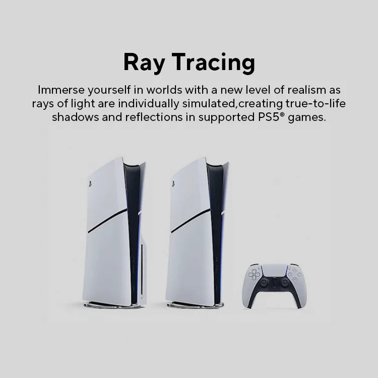 Sony PS5 Slim Console - PlayStation 5 with Ultra High-Speed Performance for PS5 and PC Games
