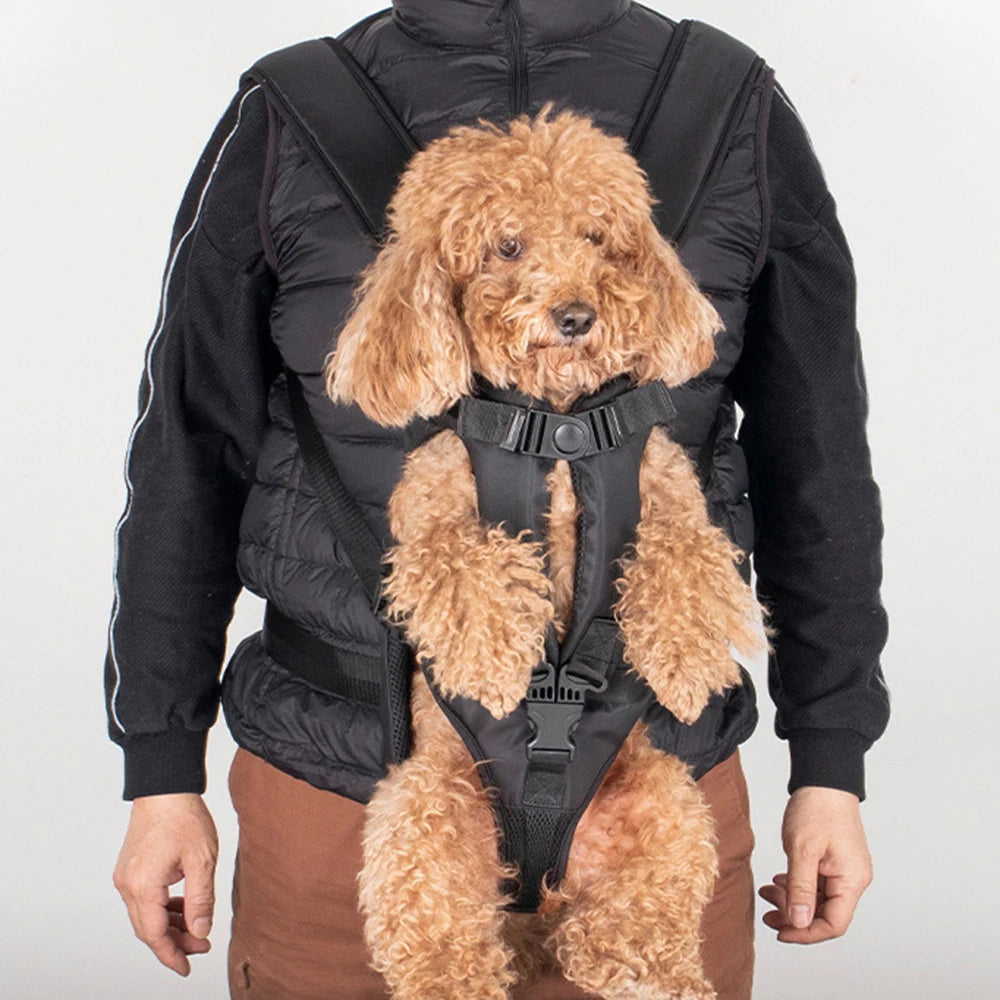 Adjustable Pet Front Dog Carrier Backpack – Perfect for Hiking & Cycling