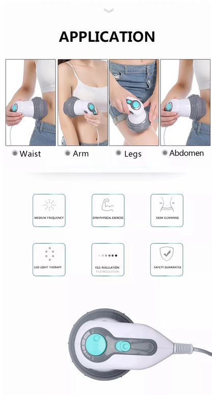 Body Electric Massager Anti-Cellulite Portable Fat Slimming & Vibration Neck, Waist, and Spine Care