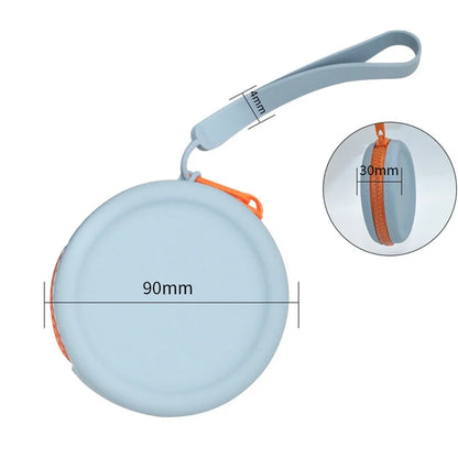 Portable Silicone Dog Treat Training Pouch with Lanyard & Hook for Outdoor Use