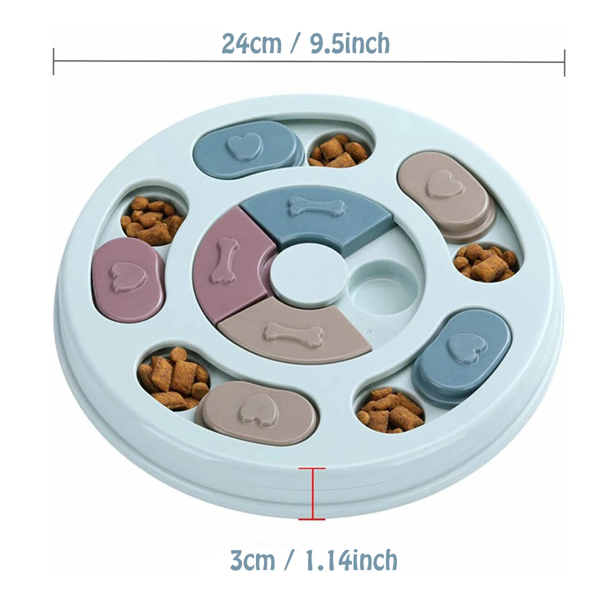 Dog Food Hiding Bowl Slow Food Training Interactive Educational Toy to Relieve Boredom