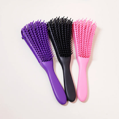 Scalp Massage Brush Anti-Static Winding Hair Brush for Wet & Curly Hair Salon Tool for Real Hair Wigs