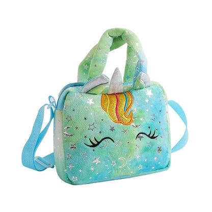 Cartoon Embroidered Satchel Bag