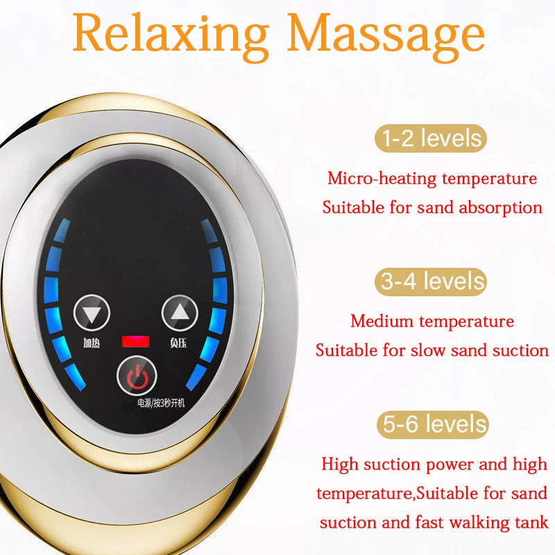 Home Electric Guasha Scraping Massage Cupping Body Massager with Suction & Heating Fat Burner