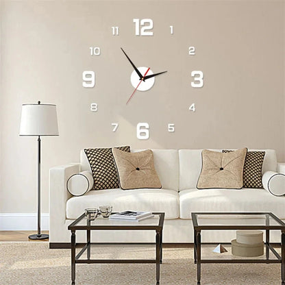 Luminous DIY Stereoscopic Digital Wall Clock, Silent Home Decoration for Living Room & Bedroom