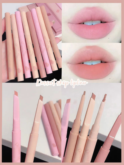 Dessert Lip Liner – Automatic Rotating Waterproof & Long-Lasting Lipstick Pen