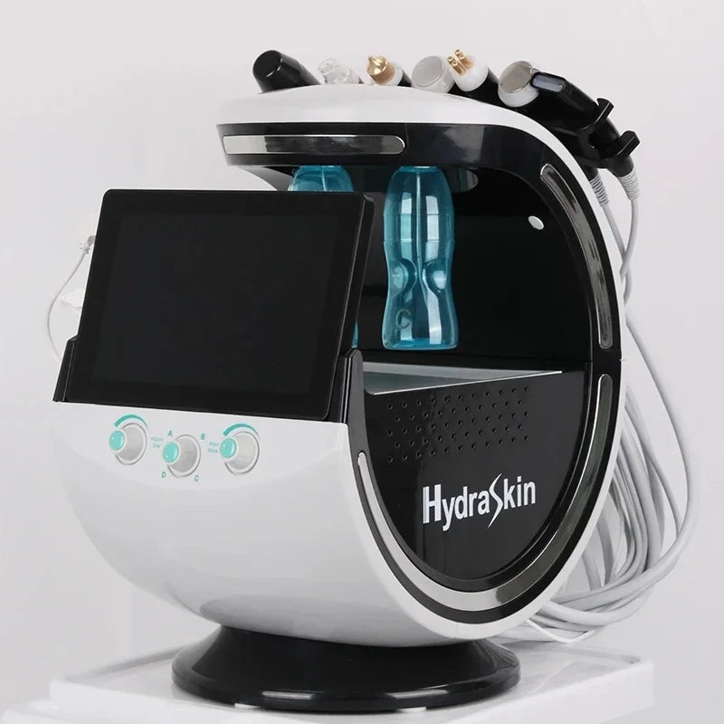 2024 Ultrasound Skin Care & Cryotherapy Microdermabrasion Machine with Hydro Facial & Skin Analyzer