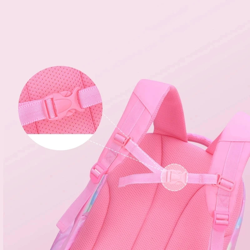 Kawaii Pink Backpack for Girls – Waterproof School Bag for Kids & Teens
