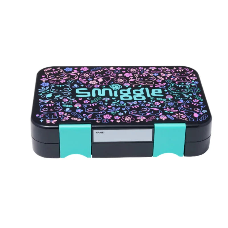 New Original Australia Smiggle Schoolbag for Girls with Black Cat Flower Lunch Bag & Pencil Case