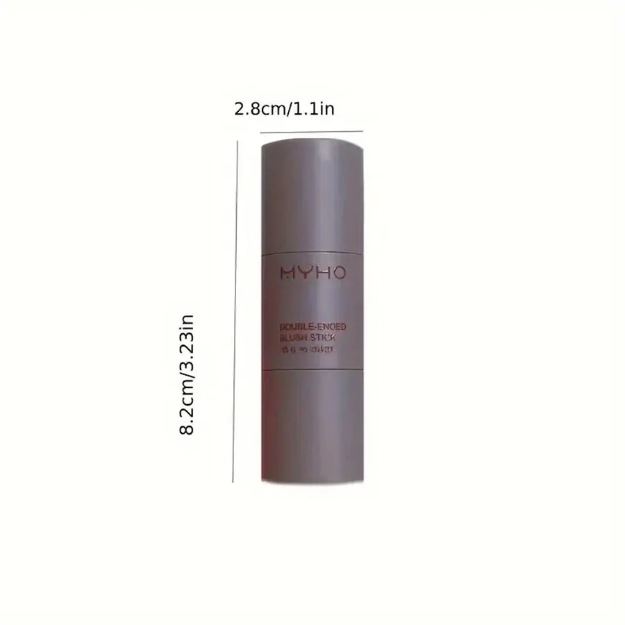 Double-Ended Blush Stick – Natural Long-Lasting Matte Creamy Rouge for Expansive Color