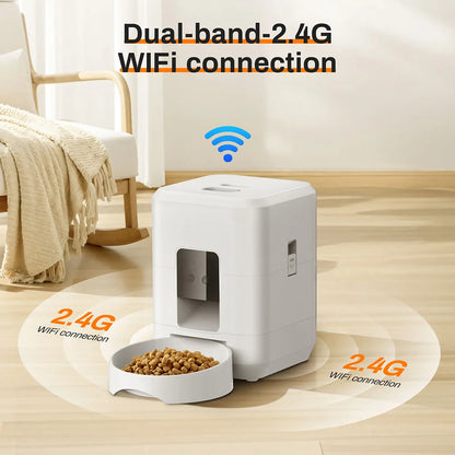 2L Smart Automatic Pet Feeder with Timer & WiFi App for Dogs & Cats