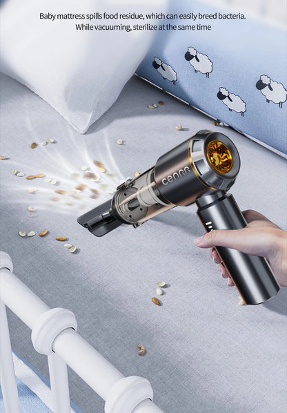 CENRR 998000PA Mini Cordless Car Vacuum Cleaner, Powerful Handheld Blower for Home & Car